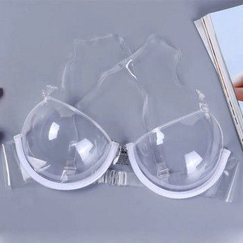 Γυναικείο διάφανο Push Up Wash σουτιέν Δωρεάν εξαιρετικά λεπτές καθαρές τιράντες Νέα σε τοπ Εσώρουχα Backless Bralette Top εσώρουχα
