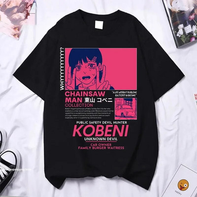 Muška majica s motornom pilom Ženske i muške modne pamučne majice velikih veličina Anime majice Ljeto Harajuku Streetwear
