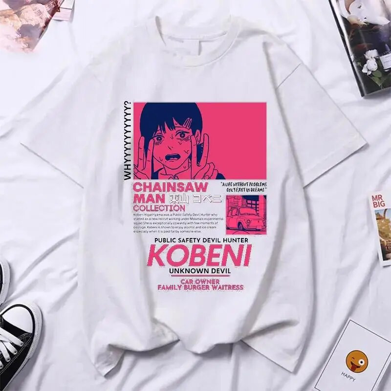 Muška majica s motornom pilom Ženske i muške modne pamučne majice velikih veličina Anime majice Ljeto Harajuku Streetwear