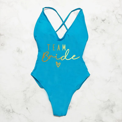 Szexi párnázott egyrészes fürdőruha női csapat menyasszonyi fürdőruha bikini nyári fürdőruha nagy méretű strandruha Lánybúcsú Lady