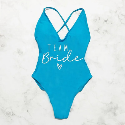 Szexi párnázott egyrészes fürdőruha női csapat menyasszonyi fürdőruha bikini nyári fürdőruha nagy méretű strandruha Lánybúcsú Lady