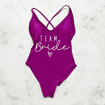 Szexi párnázott egyrészes fürdőruha női csapat menyasszonyi fürdőruha bikini nyári fürdőruha nagy méretű strandruha Lánybúcsú Lady