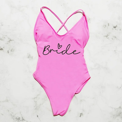 Szexi párnázott egyrészes fürdőruha női csapat menyasszonyi fürdőruha bikini nyári fürdőruha nagy méretű strandruha Lánybúcsú Lady