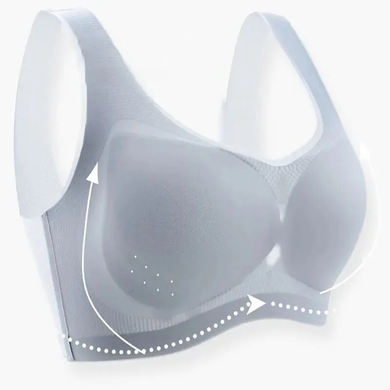 Seksi gornji bešavni grudnjak Push Up ženski grudnjak bez šavova bez rukava Žensko donje rublje Ice Silk bez žica bez okvira