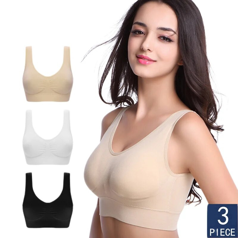 Drop shipping Vip link 3kom/komplet Seksi ženski sportski bešavni grudnjak bez uloška Wireless Bralette grudnjak s grudnjakom