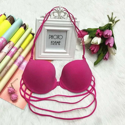 Új fazonú lány nyakba akasztós melltartó, gyönyörű hát, kis melltartó, acél gyűrűs melltartó, könnyű és légáteresztő fehérnemű melltartó