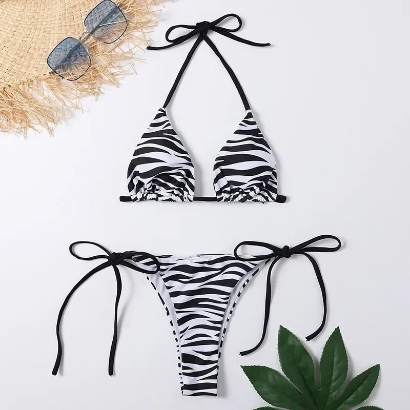 Riblje ljuske Sjajni komplet bikinija s halterima u obliku trokuta Kupaći kostimi Ženski kupaći kostimi s mikro tangama Kupaći kostimi Biquinis Bikiniji Mujer Swim