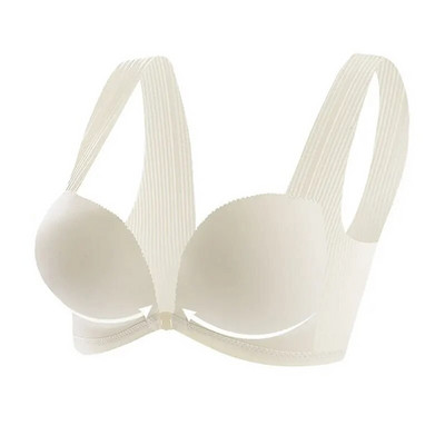 Elöl záródó melltartó kis mellekre Push Up Bralette vezeték nélküli női fehérnemű U Hátsó női Szexi Bralette Seamless Soutien Gorge