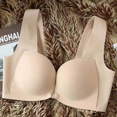 Elöl záródó melltartó kis mellekre Push Up Bralette vezeték nélküli női fehérnemű U Hátsó női Szexi Bralette Seamless Soutien Gorge