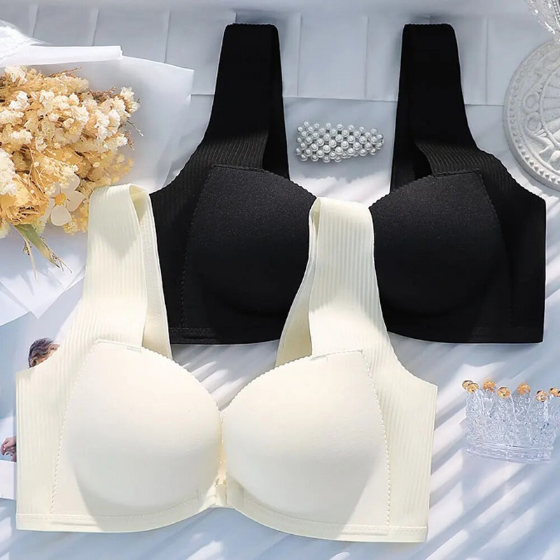 Elöl záródó melltartó kis mellekre Push Up Bralette vezeték nélküli női fehérnemű U Hátsó női Szexi Bralette Seamless Soutien Gorge