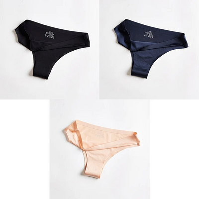 BANNIROU Ženske gaćice Donje rublje Fitnes Sport Bešavno žensko donje rublje Seksi T-leđa G-string tange Ice Silk Žensko donje rublje