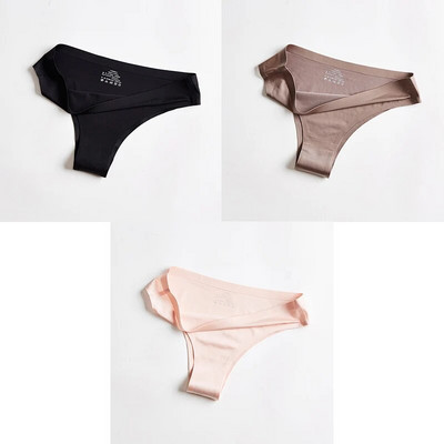 BANNIROU Ženske gaćice Donje rublje Fitnes Sport Bešavno žensko donje rublje Seksi T-leđa G-string tange Ice Silk Žensko donje rublje