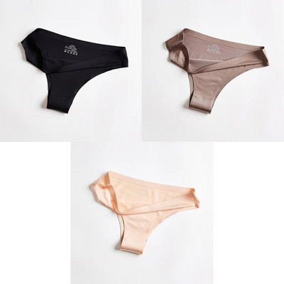 BANNIROU Ženske gaćice Donje rublje Fitnes Sport Bešavno žensko donje rublje Seksi T-leđa G-string tange Ice Silk Žensko donje rublje