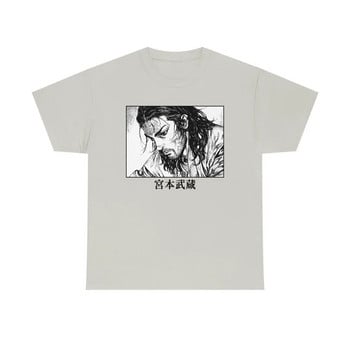 Vagabond Manga T Shirt Miyamoto Musashi Anime Graphic Printed Short Sleeve Fashion Plus Size Cotton Crew Deck T Shirt Women Men