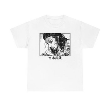 Vagabond Manga T Shirt Miyamoto Musashi Anime Graphic Printed Short Sleeve Fashion Plus Size Cotton Crew Deck T Shirt Women Men