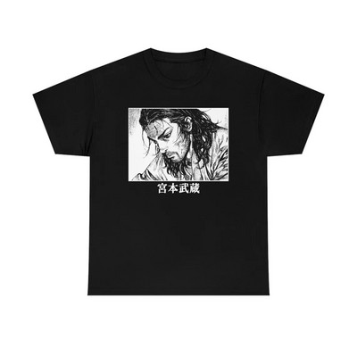Vagabond Manga T Shirt Miyamoto Musashi Anime Graphic printed κοντά μανίκια Fashion Plus Size Cotton Crew Neck Tshirt Γυναικεία