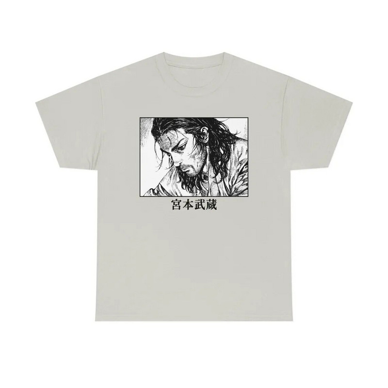 Vagabond Manga T Shirt Miyamoto Musashi Anime Graphic printed κοντά μανίκια Fashion Plus Size Cotton Crew Neck Tshirt Γυναικεία