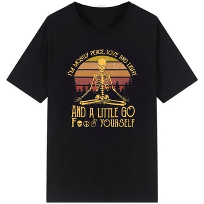Muška majica za slobodno vrijeme Vintage Namaste Majka Eksplicitna majica Ženske majice s O izrezom Muške ljetne majice Roupas Masculinas Plus Size