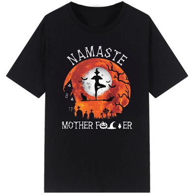 Muška majica za slobodno vrijeme Vintage Namaste Majka Eksplicitna majica Ženske majice s O izrezom Muške ljetne majice Roupas Masculinas Plus Size