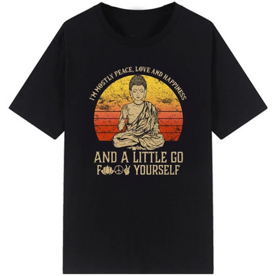 Muška majica za slobodno vrijeme Vintage Namaste Majka Eksplicitna majica Ženske majice s O izrezom Muške ljetne majice Roupas Masculinas Plus Size