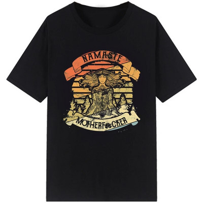 Muška majica za slobodno vrijeme Vintage Namaste Majka Eksplicitna majica Ženske majice s O izrezom Muške ljetne majice Roupas Masculinas Plus Size