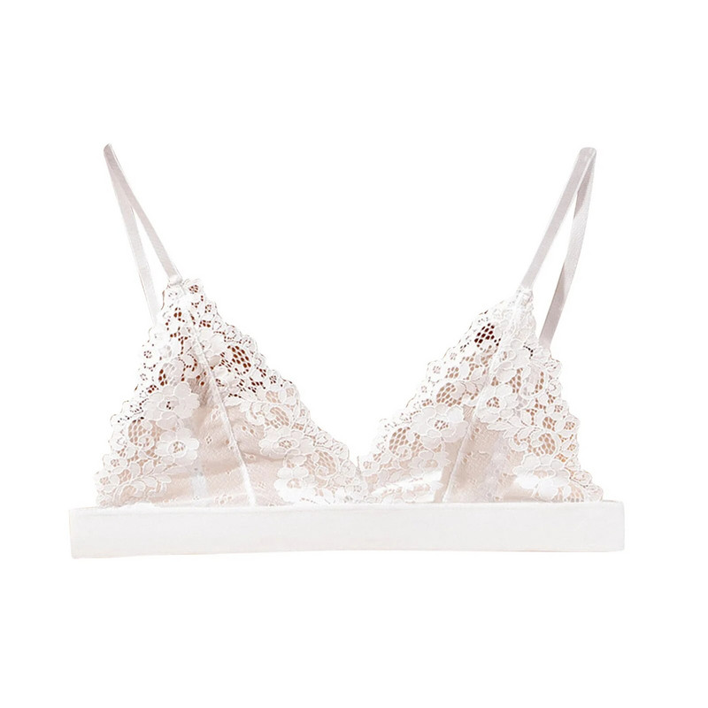 Nové dámske sexy priehľadné vyšívané vesty s krátkym rukávom, podprsenka bez kostic, spodná bielizeň, sexy spodná bielizeň s výstrihom do V, tenká podprsenka s kosticami