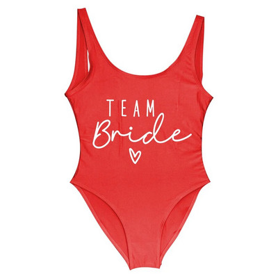 S-3XL Team Bride Costum de baie dintr-o bucată Squad Woman Blush Pink Costume de baie Costume de baie pentru petrecere de burlac Costume de baie Beatchwear