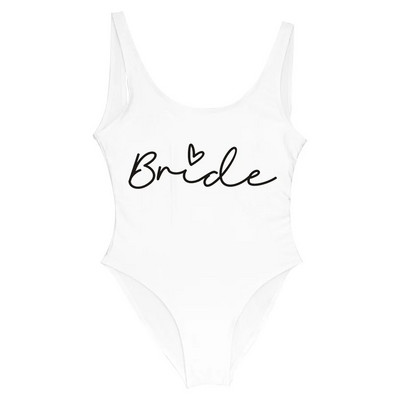 S-3XL Team Bride Costum de baie dintr-o bucată Squad Woman Blush Pink Costume de baie Costume de baie pentru petrecere de burlac Costume de baie Beatchwear