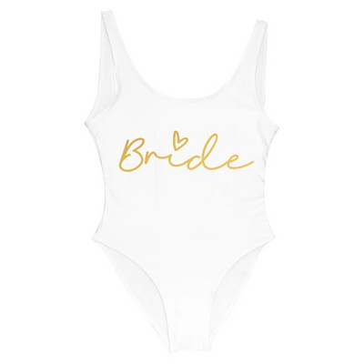 S-3XL Team Bride Costum de baie dintr-o bucată Squad Woman Blush Pink Costume de baie Costume de baie pentru petrecere de burlac Costume de baie Beatchwear