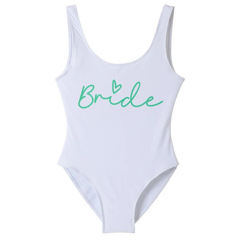 S-3XL Team Bride egyrészes fürdőruha Squad női pirosító rózsaszín fürdőruha Leánybúcsú fürdőruhák Beatchwear fürdőruha