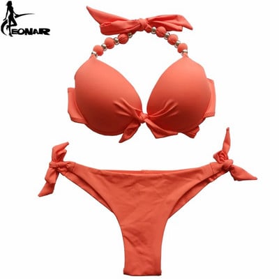 EONAR Push Up bikini Ženski bandage kupaći kostimi Brazilski rezani donji dio bikini kompleta Kupaći kostimi maillot de bain femme Kupaći kostimi