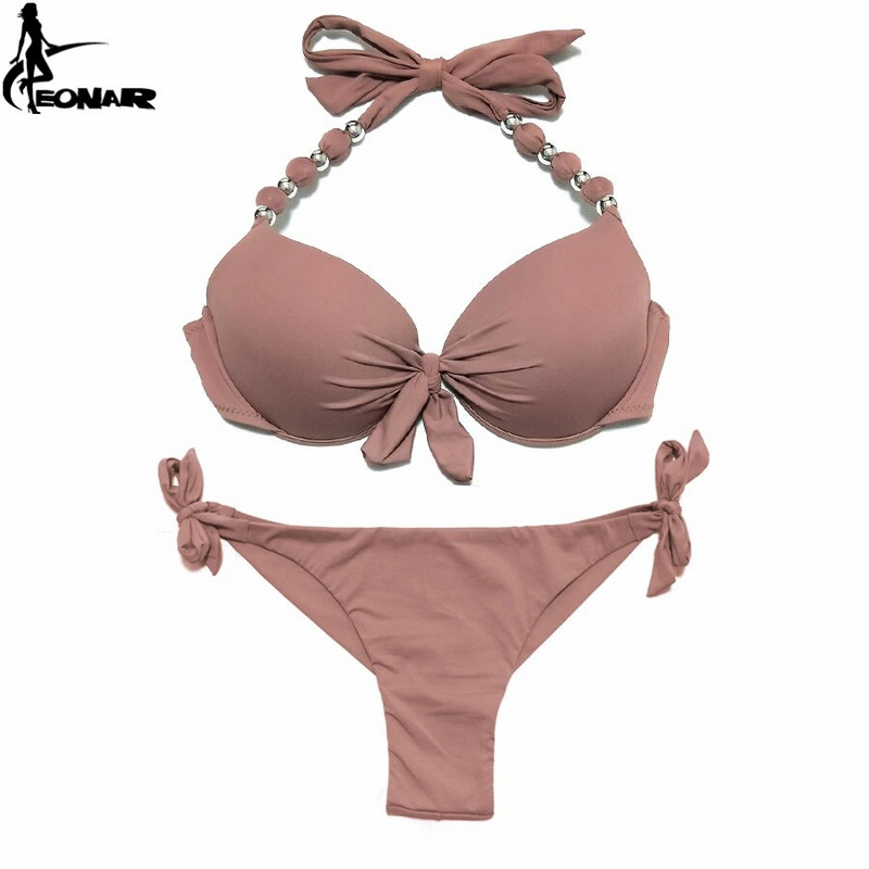 EONAR Push Up bikini Ženski bandage kupaći kostimi Brazilski rezani donji dio bikini kompleta Kupaći kostimi maillot de bain femme Kupaći kostimi