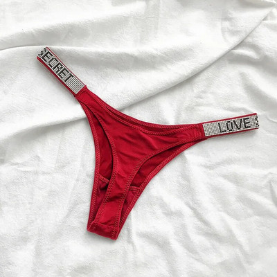 Läikivad kivist stringid Naiste Madala vöökohaga aluspüksid Seksikas aluspesu Naiste aluspüksid Aluspüksid Naiste pesu Stringid