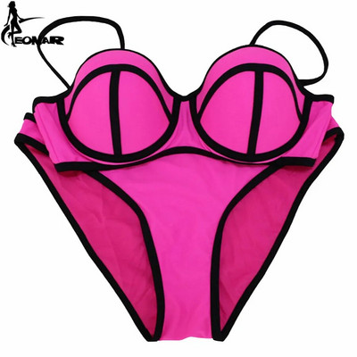 Visokokvalitetni najlonski bikiniji 2022. Kupaći kostimi Ženski bandažni kupaći kostimi Brazilski Push Up bikini set Kupaći kostimi Biquini Odjeća za plažu