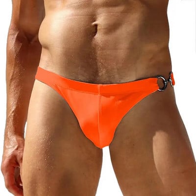 Szexi úszóbikini nadrág Férfi Fürdőruha Fémzáras Úszónadrágok Meleg fürdőruha fürdőruha Strand rövidnadrág Mini Slip Seobean 2023