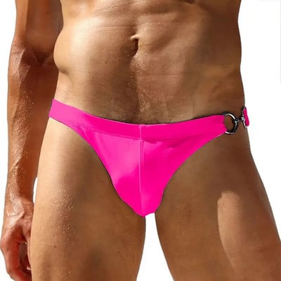 Szexi úszóbikini nadrág Férfi Fürdőruha Fémzáras Úszónadrágok Meleg fürdőruha fürdőruha Strand rövidnadrág Mini Slip Seobean 2023