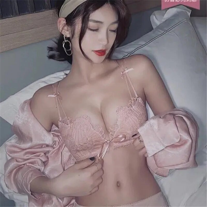 Bezšuvju apakšveļa Push Up Krūšturi Ērti Bezvadu Sexy Mežģīnes Priekšpusē Aizverams Krūšturis Apakšveļa Sieviešu Bralette Brasieres Para Mujer