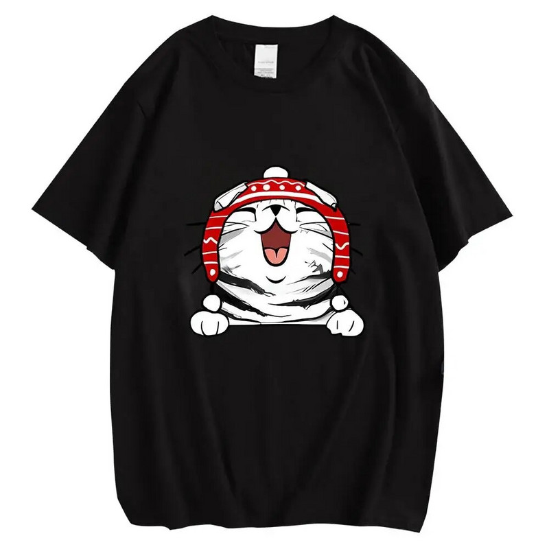 Animal Pisici Pisicuță Piept Tricou cu imprimeu grafic Crăciun Bărbați Femei Hip Hop Streetwear Tricou cu mânecă scurtă Plus Size unisex