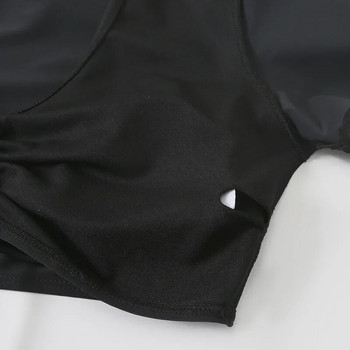 Черни бански комплект бикини с шнурове Mujuer Crop Top Shorts Bottom Swimsuit Дамски секси бански костюм Beachwear Bikini Mujer Swim
