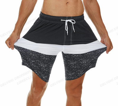 Ανδρικά σορτς κολύμβησης ριγέ τρισδιάστατη σανίδα σέρφινγκ Κοντά παιδικά σορτς παραλίας Ανδρικά μπαούλα Masculina αθλητικά παντελόνια γυμναστικής Σλιπ για αγόρι