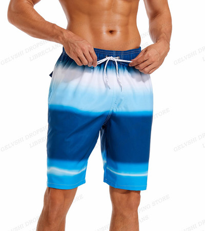 Ανδρικά σορτς κολύμβησης ριγέ τρισδιάστατη σανίδα σέρφινγκ Κοντά παιδικά σορτς παραλίας Ανδρικά μπαούλα Masculina αθλητικά παντελόνια γυμναστικής Σλιπ για αγόρι