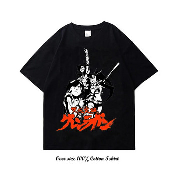 Ιαπωνικό Anime Tengen Toppa Gurren Lagann Graphic T Shirt Fashion Plus Size Cotton Crew Neck κοντομάνικο γυναικείο μπλουζάκι