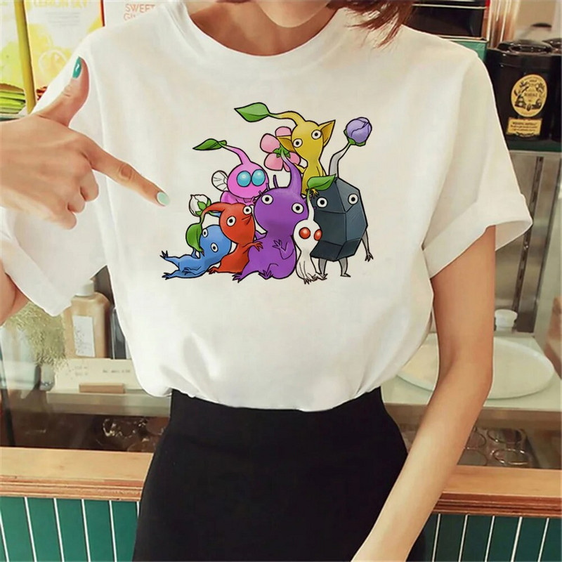 Pikmin T-Shirt Γυναικεία Anime Comics Γραφικά T-Shirt Κοριτσίστικα κόμικ Ρούχα Plus Size Γυναικεία T-Shirt Δωρεάν αποστολή