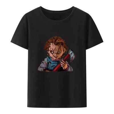 ChildS Play Chucky Tops Tricouri Femei și Bărbați Doll Murder Bloody Vintage Tricou Harajuku Crew Gât Plus Size Tops din bumbac