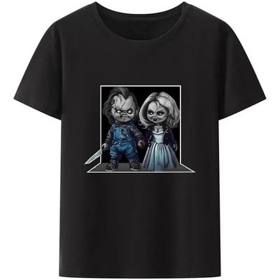 ChildS Play Chucky Tops Tricouri Femei și Bărbați Doll Murder Bloody Vintage Tricou Harajuku Crew Gât Plus Size Tops din bumbac