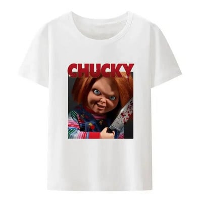 ChildS Play Chucky Tops Tricouri Femei și Bărbați Doll Murder Bloody Vintage Tricou Harajuku Crew Gât Plus Size Tops din bumbac