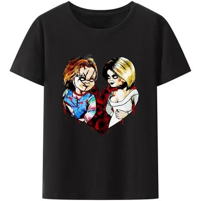 ChildS Play Chucky Tops Tricouri Femei și Bărbați Doll Murder Bloody Vintage Tricou Harajuku Crew Gât Plus Size Tops din bumbac