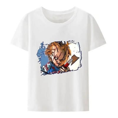 ChildS Play Chucky Tops Tricouri Femei și Bărbați Doll Murder Bloody Vintage Tricou Harajuku Crew Gât Plus Size Tops din bumbac