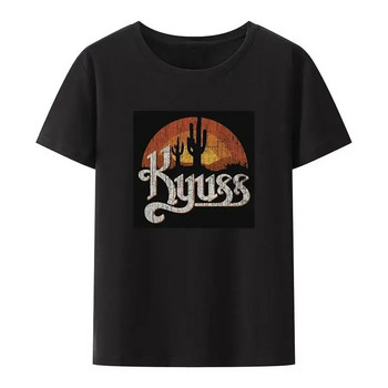 Kyuss Black Widow Stoner Rock Queens of The Stone Age Клъч тениска Жени и мъже Унисекс горнища Плюс размер Памучни тениски с О-образно деколте