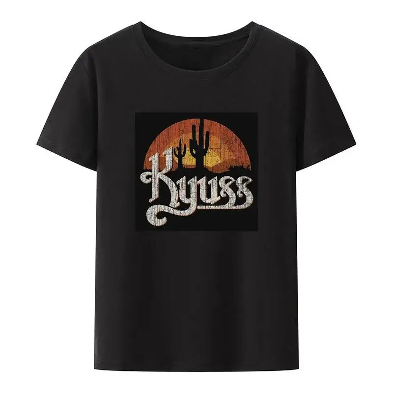 Kyuss Black Widow Stoner Rock Queens of The Stone Age Clutch T-shirt Γυναικείες και ανδρικές μπλούζες Unisex Plus Size Cotton O Neck Tees
